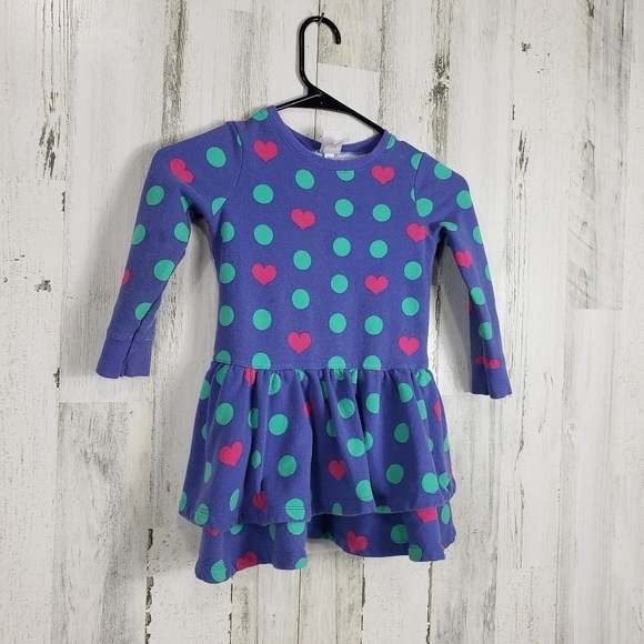 3/$15 Girls circo heart sweater dress size 3T - Picture 2 of 8